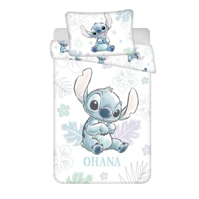 Image de Jerry Fabrics Stitch Ohana Parure de lit réversible 100 x 135 cm avec taie d&#039;oreiller % coton