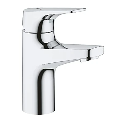 Image de GROHE Bauflow Robinet Lave Mains, Taille XS, Corps Lisse, 20575000, 23752000, argenté, S Size