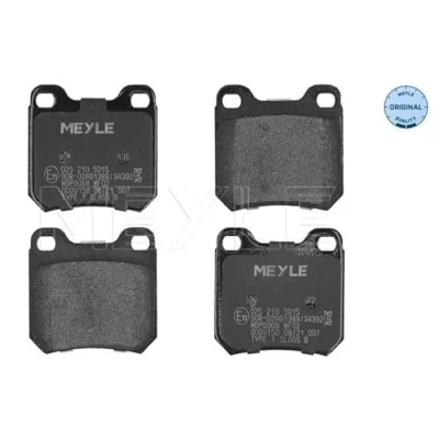 Image de MEYLE 025 210 5015 Jeu de plaquettes frein ORIGINAL Quality Essieu arrière contact signal d&#039;usure exclu avec tôle anti bruit
