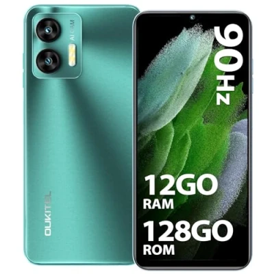 Image de OUKITEL C36 Téléphone Portable Débloqué, 12Go+128Go/1T Extensible, 5150mAh 6.56&quot; HD+ Display Android 13 Smartphone Pas Cher, Octa Core Processor, 13MP Panorama Camera, Dual SIM, Wi FI, 4G