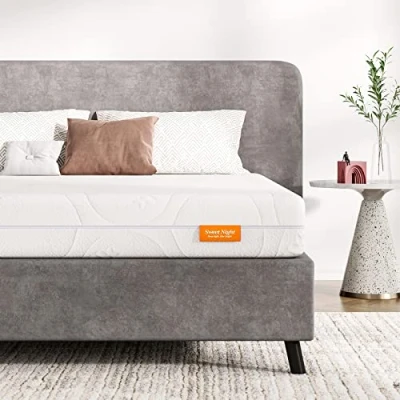 Image de Sweetnight Matelas 140x200 Réversible Mémoire de Forme en Gel, Mousse 140x200, Épaisseur 18 cm, Parfait Soutien Confortable et Durable, Classique