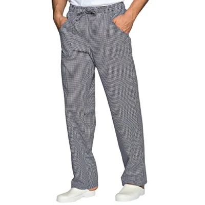 Image de Pantalon Cuisinier Reactive Dye Pied de Poule 100% Coton a carreaux ,Multicolore ,S