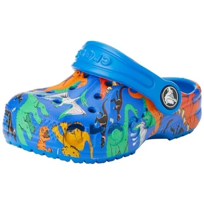 Image de Crocs Baya Clog T Mixte Enfant Sabot, Printed Bright Cobalt, 20/21 EU