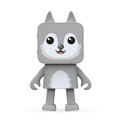 Image de mob Enceinte Bluetooth Dancing Animals Dansante Puissance 3W Connexion sans Fil Kit Mains Libres (Loup)