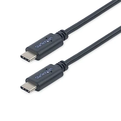 Image de StarTech.com Câble USB 2.0 C vers de 1 m Cordon Type M/M Noir (USB2CC1M)