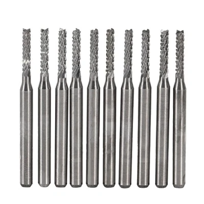 Image de 10Pcs Ti forage fraise coupe Outils CNC carbure ensemble d&#039;usines d&#039;extrémité Fraiseuse 1.0 3.0mm (#2)