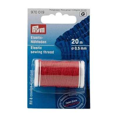 Image de Prym Elastic Cousing Red (0,5 mm, 20m) Fil 1 unité