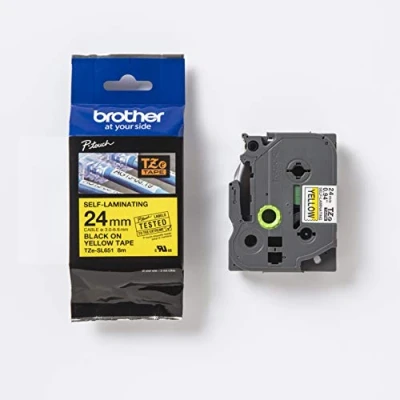 Image de Brother TZe SL651 Noir sur jaune Ruban