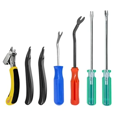 Image de 7 Pièces Rapid Degrafeur, Ôte agrafes, Arrache Agrafe Tapissier, Extracteur d&#039;agrafes, Outil De Dégrafeur pour le Rembourrage/Bureau