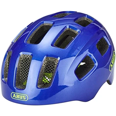 Image de ABUS Casque de vélo Youn I 2.0 avec lumière pour enfants, adolescents et jeunes adultes filles garçons Bleu (sparkling blue), taille S
