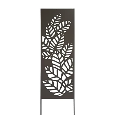 Image de Trellis métal décoratif à planter ATHEA 0,33 x 1,20 m Brun