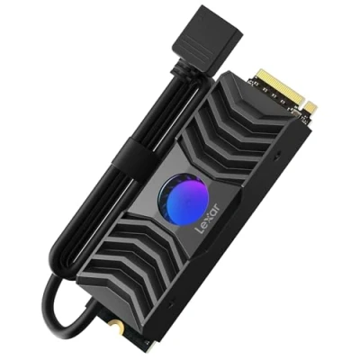 Image de Lexar Professional NM1090 1 To SSD PCIe Gen5 NVMe avec dissipateur Thermique, jusqu&#039;à 11500 Mo/s en lecture, Disque dur interne pour les jeux, la photographie, le montage vidéo et conception