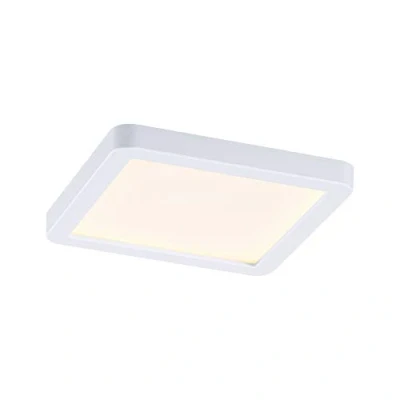 Image de Paulmann 93039 Panneau LED spots encastrés Areo VariFit IP44 Blanc chaud 118x118mm carré incl. 1x6,5 watts éclairage de plafond plastique 3000 K, Matière, 6.5 W, 118 x mm