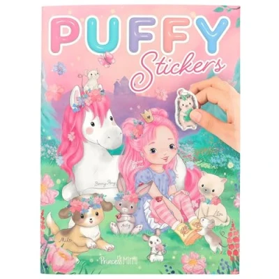 Image de Depesche 12491 Princess Mimi Livre Puffy avec 20 Fond illustrées à décorer soi même, y Compris 4 Doubles Pages d&#039;autocollants, Multicolor