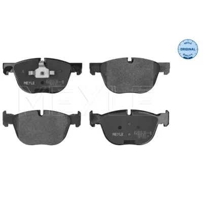 Image de MEYLE 025 241 7019 Jeu de plaquettes frein ORIGINAL Quality Essieu avant préparé pour indicateur d&#039;usure avec tôle anti bruit BMW: X5, X6, X4