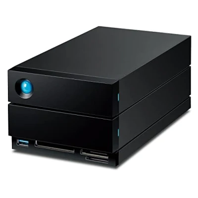 Image de LaCie 2big Dock 20 To, disque dur externe HDD RAID, ports Thunderbolt 4 compatibles USB 4, services Rescue valables 5 ans (STLG20000400)