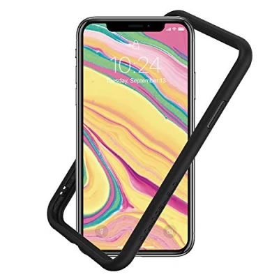 Image de RhinoShield Coque Bumper Compatible avec [iPhone XS Max] CrashGuard NX Protection Fine Personnalisable Absorption des Chocs [sans BPA] Noir