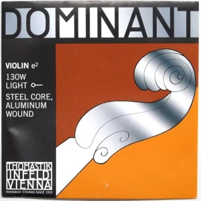 Image de Thomastik corde 4/4 Violon Dominant Mi noyau acier, Alu filé, souple, boule