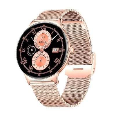 Image de Cool Ultrathin Reloj Smartwatch (AMOLED Llamadas Salud Deporte) Rosa + 2 Correas