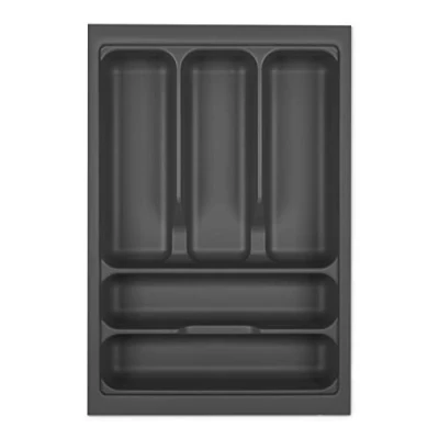 Image de Orga Box I Range couverts 319 x 473 gris orion avec structure perlée et revêtement antidérapant pour Tandembox Antaro/Intivo ModernBox dans armoire de 40 cm