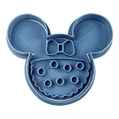 Image de Cuticuter Minnie Profil Moule de Biscuit, Bleu, 8 x 7 1.5 cm