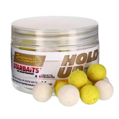 Image de Starbaits Bouillettes Performance Concept Hold Up Bright Pop 50 g D.14 mm Blanc + Jaune Fluo 81887