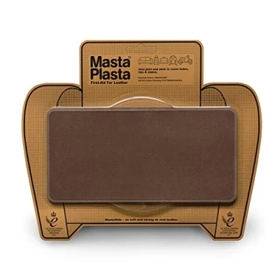 Image de MastaPlasta Patch Autocollant pour la Réparation du Cuir Suédé. Choisissez Couleur/Taille. Premiers Secours canapés, sièges de Voiture, Sacs à Main, Vestes