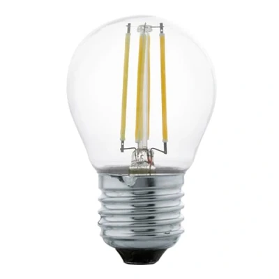 Image de Eglo ampoule LED E27, lampe classique, éclairage rétro, 4 watts (correspond à 30 watts), 470 lumens, blanc chaud, 2700 Kelvin, Edison G45, Ø 4,5 cm