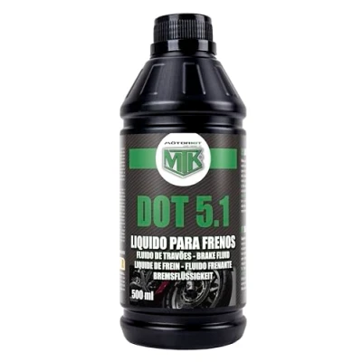 Image de Motorkit Liquide de Frein Dot 5.1 500 ML. Performance supérieure dans des Conditions extrêmes. Conforme à la Norme ISO 4925.