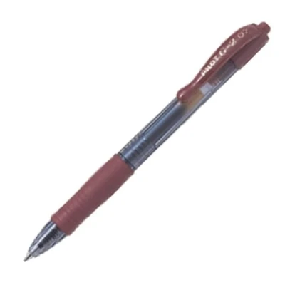 Image de Pilot G207 Stylo Roller à encre gel et pointe rétractable de 0,7 mm Single caramel