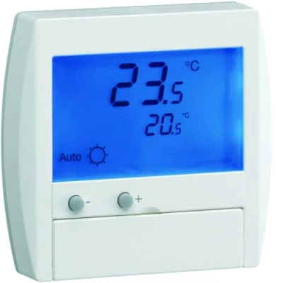 Image de thermostat digital fil pilote semi encastré hager 25120