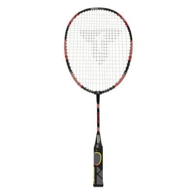 Image de Talbot Torro, 419612, raquette d&#039;initiation ELI MINI 53cm, manche et tamis isométrique adaptés à l&#039;apprentissage du badminton, noir jaune rouge