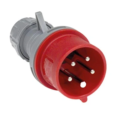 Image de Schwabe Fiche CEE avec Inverseur de Phes 400V / 16A d&#039;Alimentation Robuste à Visser 5 Pôles Utilisation en Extérieur et sur les Chantiers IP44 I 60460