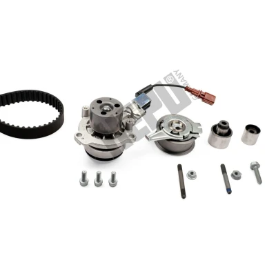 Image de HEPU PK06690 Pompe à eau + Kit De Distribution commutable, avec vis/boulons 145 VOLKSWAGEN: Golf 7, Tiguan I, Scirocco III, AUDI: Q5