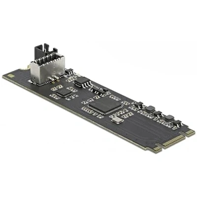 Image de DeLOCK 63330 Carte et Adaptateur d&#039;interfaces Interne USB 3.2 Gen 2 (3.1 2)