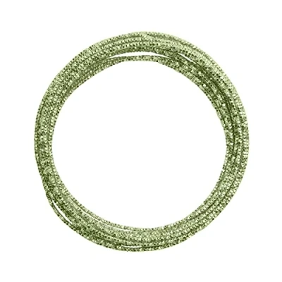 Image de Vaessen Creative Fil Aluminium Hammer Vert Pomme 5 m x 2 mm Souple Apple Green pour Loisirs Créatifs, Perlage et Bijoux