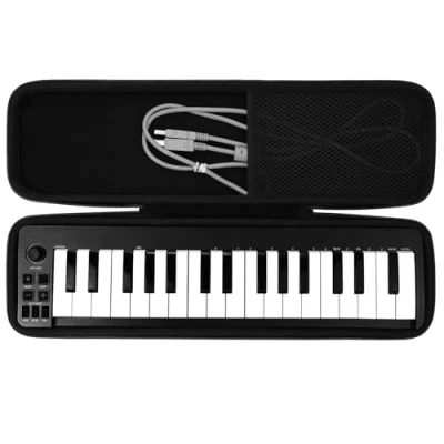 Image de Khanka Dur Cas étui Housse de Voyage pour M Audio Keystation Mini 32 MK3 Clavier Maître USB/MIDI Ultra Portable.