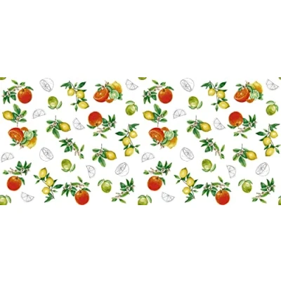 Image de d c fix nappe de table toile cirée Manhattan Citronelle anti tache en plastique PVC linge enduite pour intérieur et extérieur 150 cm x 220 rectangulaire