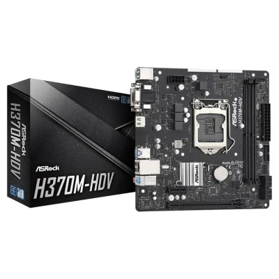 Image de Asrock H370M HDV Carte mère Intel H370 LGA 1151 (Emplacement H4) ATX One Size