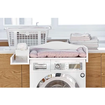 Image de KraftKids Table à langer Blanc Compatible avec toutes les machines laver