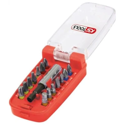 Image de KS Tools 918.3000 Jeu d&#039;embouts de vissage à code couleur Torsionpower 1/4&quot; 15 pièces