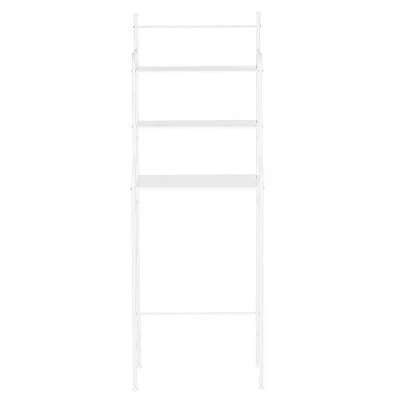 Image de HUOLE Etagère de Salle Bain, Meuble Rangement au Dessus des Toilettes WC avec 3 tablettes, Etagères WC, Étagère pour Bains étagères(165 * 55 26cm Noir)
