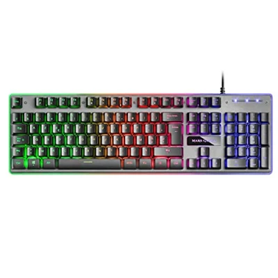 Image de Mars Gaming MK220FR, Clavier H Mech, FRGB Rainbow et Halo, Antighosting, Langue Française