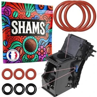 Image de KIT 9 JOINTS TORIQUE D&#039;ÉTANCHÉITÉ REMPLACEMENT SOUPAPE VALVE A VAPEUR, GROUPE D&#039;INFUSION, DE SORTIE COMPATIBLE AVEC LES MACHINE CAFÉ SIEMENS EQ5 EQ6 EQ7 EQ8 BOSCH VERO NEFF GAGGENAU ETC...