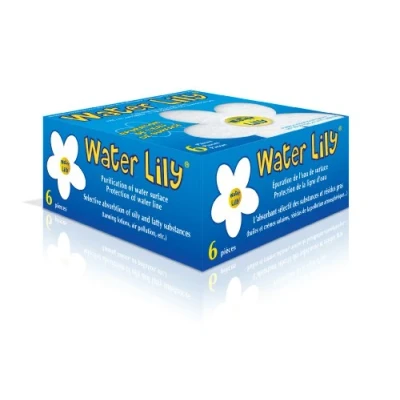 Image de Toucan Water lily purificateur d&#039;eau Boite de 6 fleurs Blanc/Jaune