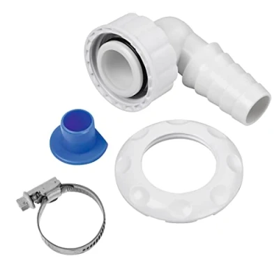 Image de Xavax raccord coudé, pour siphon encastré au mur sans ouverture de nettoyage (raccord d&#039;appareil, tuyau d&#039;évacuation des eaux usées, machine à laver/lave vaisselle, coudé)