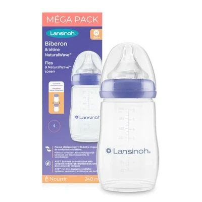 Image de Lansinoh I Biberon PP Natural Wave 4X240ml