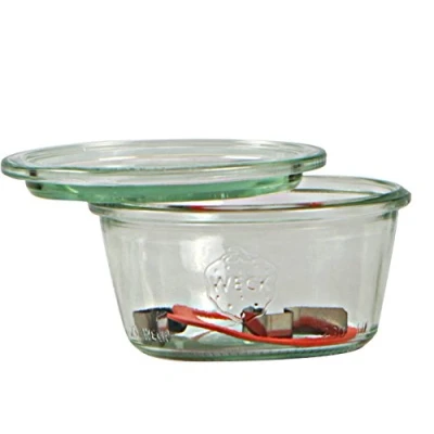 Image de Weck Lot de 6 bocaux 370 ML avec Couvercle 100 mm, Joint et Clips, en Verre, Transparent