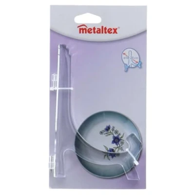 Image de Metaltex 299118 Porte Assiette Chevalet Acrylique Multicolore 28 x 18 cm
