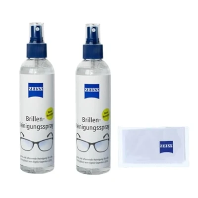 Image de Zeiss Lot de 2 sprays nettoyage pour lunettes 240 ml avec chiffon microfibre 20 x cm